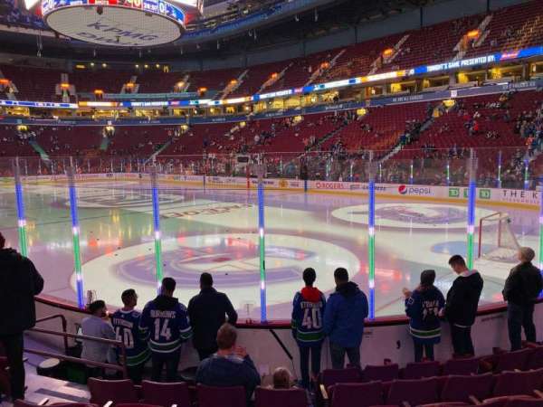Rogers Arena, section: 103, row: 7, seat: 6