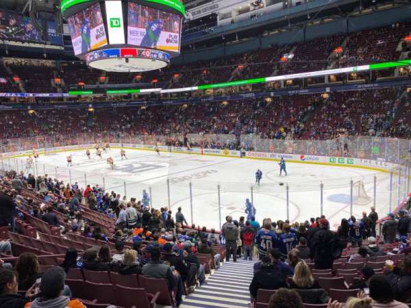 Rogers Arena, section: 103, row: 17, seat: 1