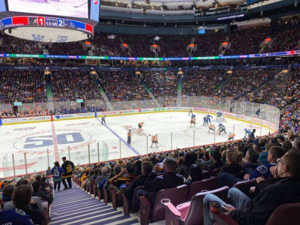 Rogers Arena, section: 106, row: 22, seat: 101