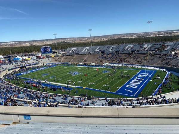 Falcon Stadium, section: U2, row: K, seat: 18