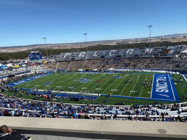 Falcon Stadium, section: U4, row: F, seat: 9
