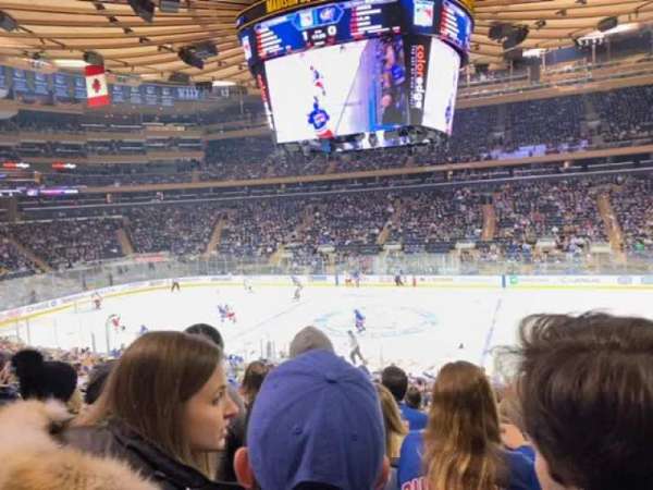 Madison Square Garden, section: 108, row: 20, seat: 8