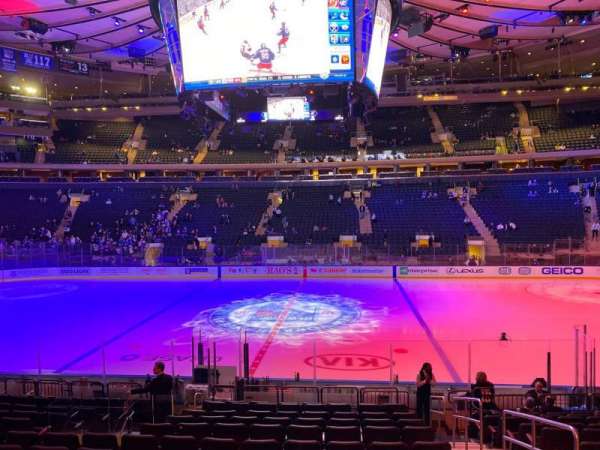 Madison Square Garden, section: 107, row: 19, seat: 18