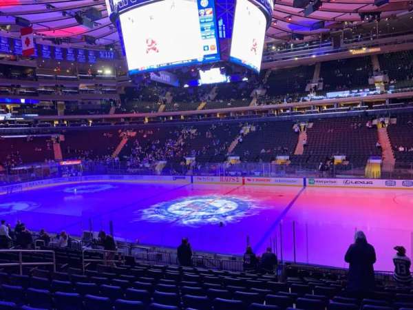 Madison Square Garden, section: 108, row: 14, seat: 13