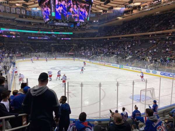 Madison Square Garden, section: 111, row: 10, seat: 4