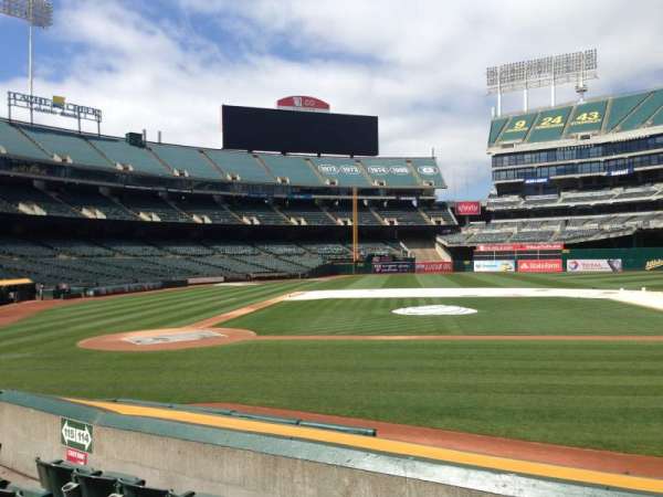 Oakland Coliseum, section: 114, row: 6