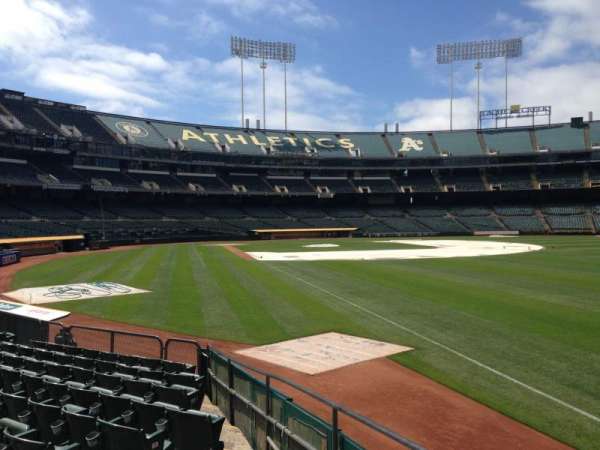 Oakland Coliseum, section: 103, row: 22