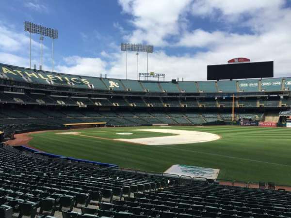 Oakland Coliseum, section: 107, row: 22