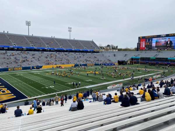 Mountaineer Field, section: 122, row: 36, seat: 108