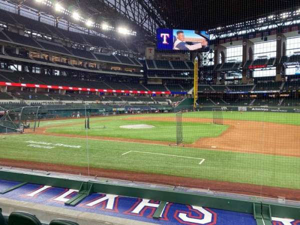 Globe Life Field, section: 19, row: 6, seat: 19
