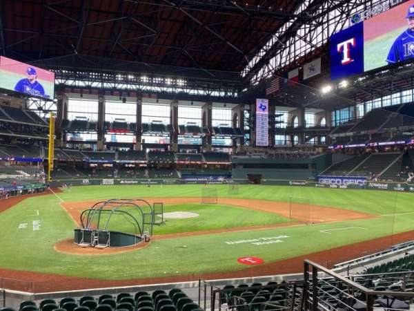 Globe Life Field, section: 15, row: 12, seat: 8