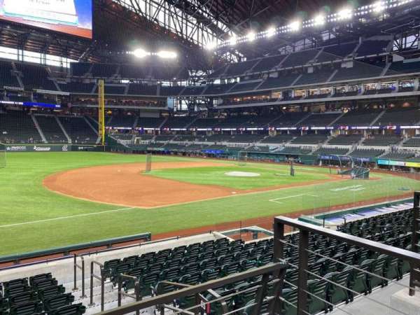 Globe Life Field, section: 5, row: 10, seat: 8