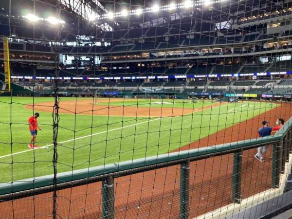 Globe Life Field, section: 3, row: 1, seat: 9