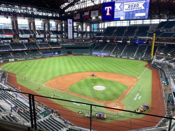 Globe Life Field, section: 215, row: 3, seat: 9