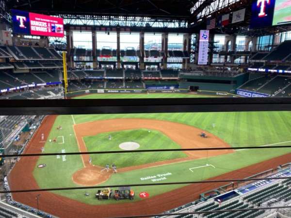 Globe Life Field, section: 220, row: 1, seat: 9