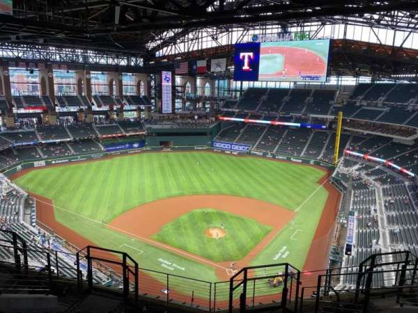 Globe Life Field, section: 312, row: 8, seat: 10