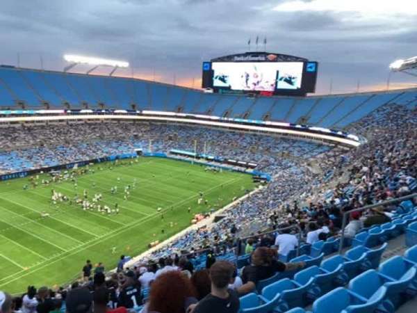 Bank of America Stadium, section: 521, row: 21, seat: 9