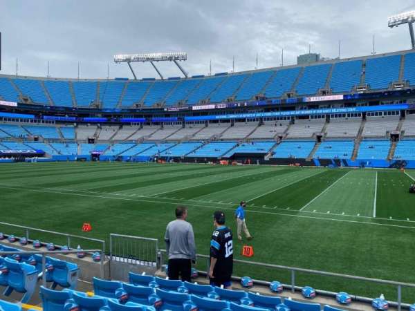 Bank of America Stadium, section: 128, row: 6, seat: 8