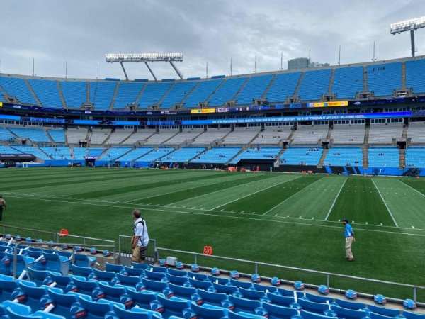 Bank of America Stadium, section: 128, row: 8, seat: 6
