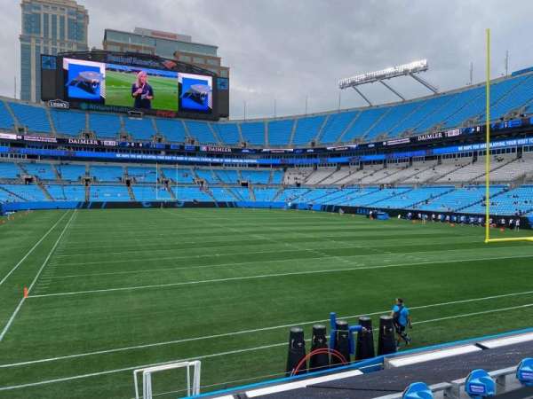 Bank of America Stadium, section: 103, row: 11, seat: 8