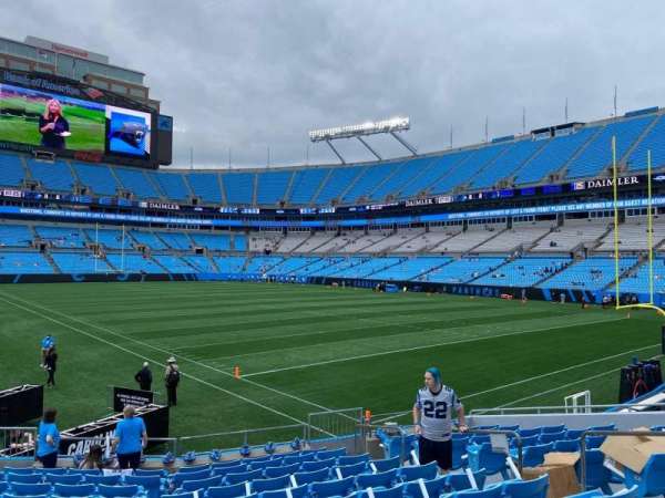 Bank of America Stadium, section: 105, row: 12, seat: 8