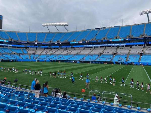 Bank of America Stadium, section: 108, row: 9, seat: 5