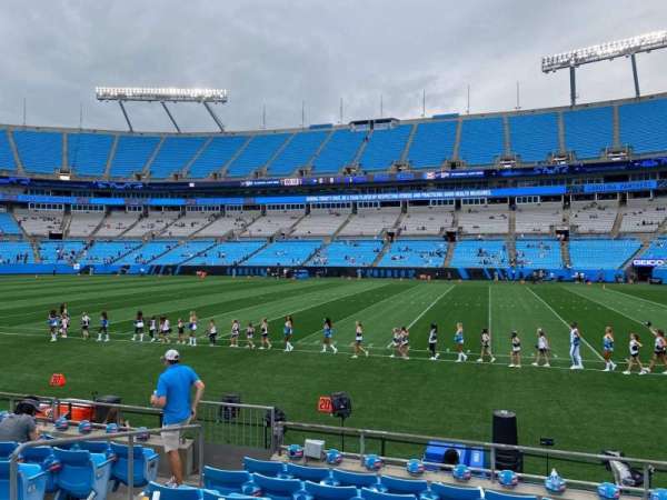 Bank of America Stadium, section: 109, row: 7, seat: 10