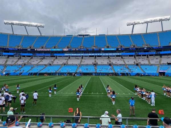 Bank of America Stadium, section: 111, row: 6, seat: 8
