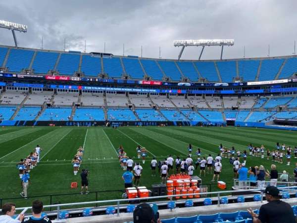 Bank of America Stadium, section: 112, row: 12, seat: 20