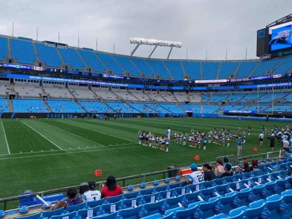 Bank of America Stadium, section: 114, row: 7, seat: 16