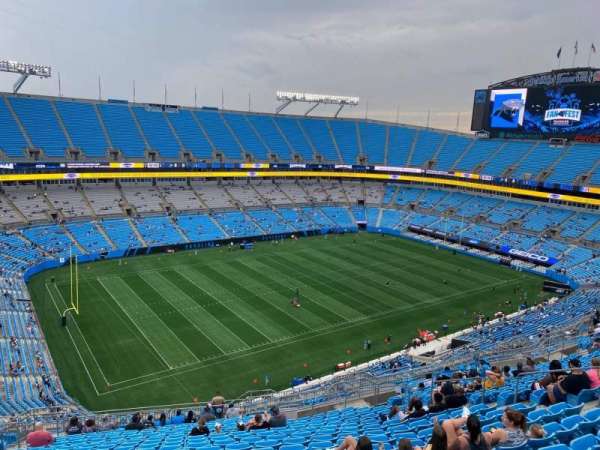 Bank of America Stadium, section: 520, row: 20, seat: 16