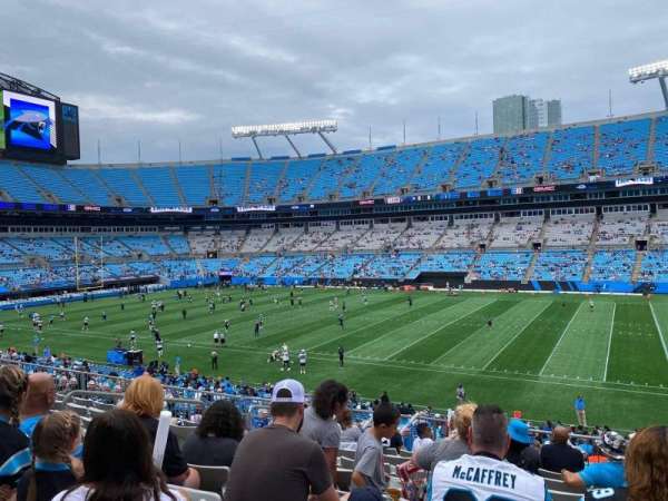 Bank of America Stadium, section: 340, row: 9, seat: 12