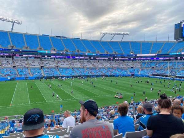 Bank of America Stadium, section: 319, row: 8, seat: 11