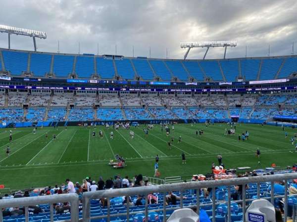Bank of America Stadium, section: 317, row: 2, seat: 10