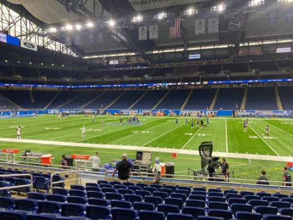 Ford Field, section: 108, row: 11, seat: 9