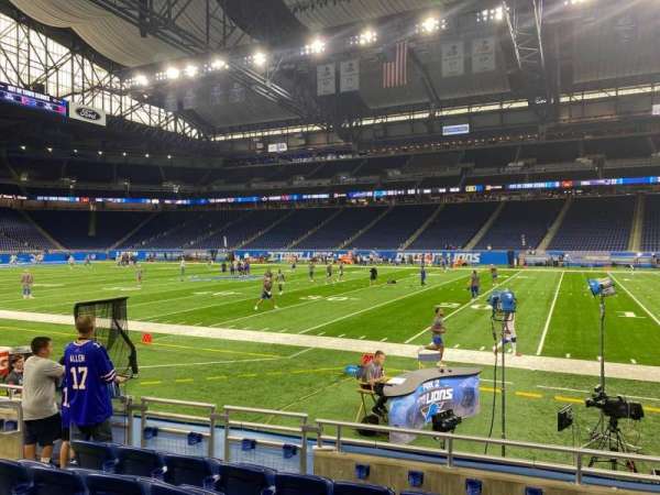 Ford Field, section: 109, row: 5, seat: 8
