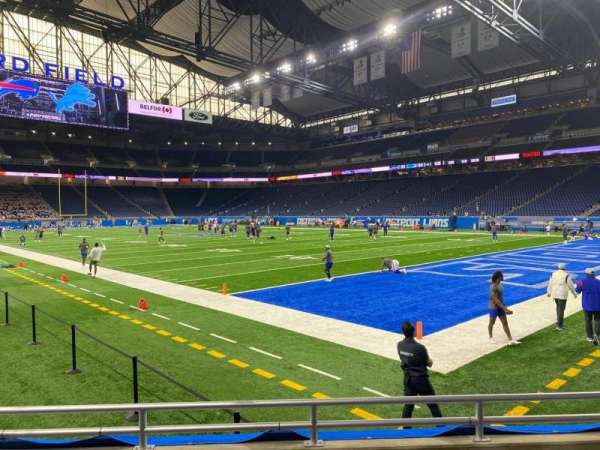 Ford Field, section: 112, row: 4, seat: 7