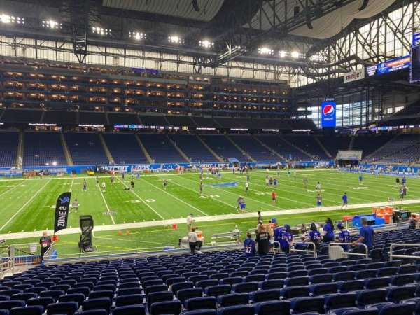 Ford Field, section: 125, row: 19, seat: 8