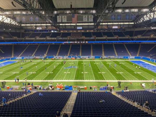 Ford Field, section: 208, row: 3, seat: 9