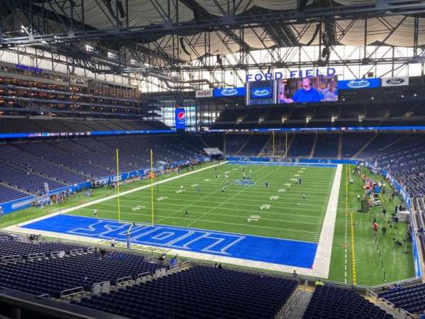 Ford Field, section: 220, row: 2, seat: 15