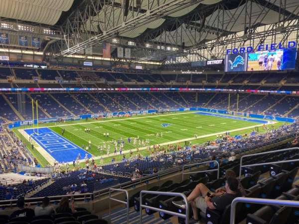 Ford Field, section: 200, row: 10, seat: 20