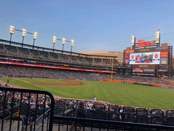Comerica Park, section: 113, row: 38, seat: 2