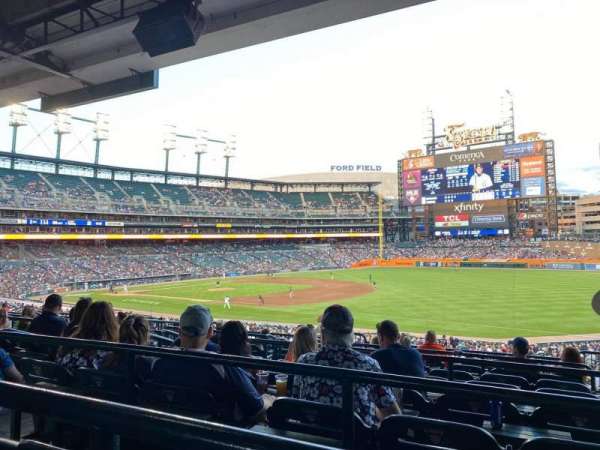 Comerica Park, section: 116b, row: H, seat: 1