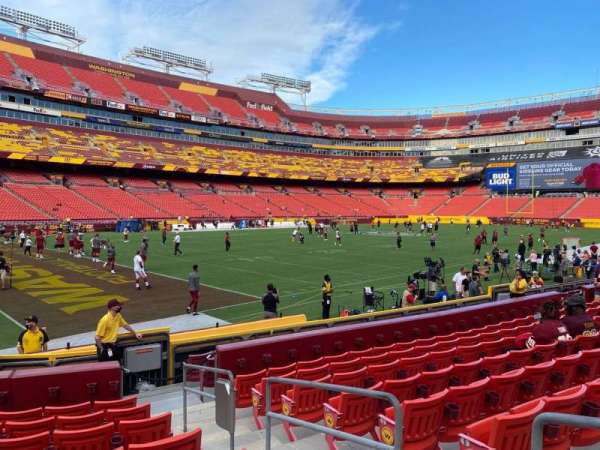 Northwest Stadium, section: 106, row: 8, seat: 3