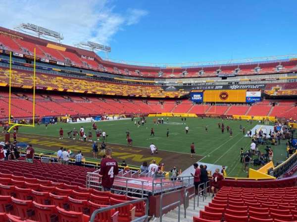 Northwest Stadium, section: 108, row: 18, seat: 12