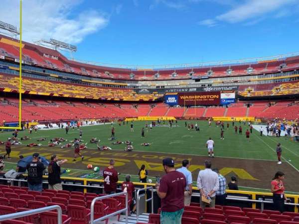 Northwest Stadium, section: 109, row: 10, seat: 19