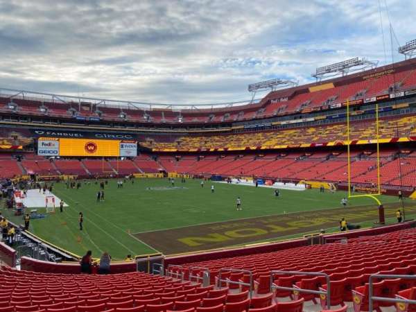 Northwest Stadium, section: 135, row: 21, seat: 7