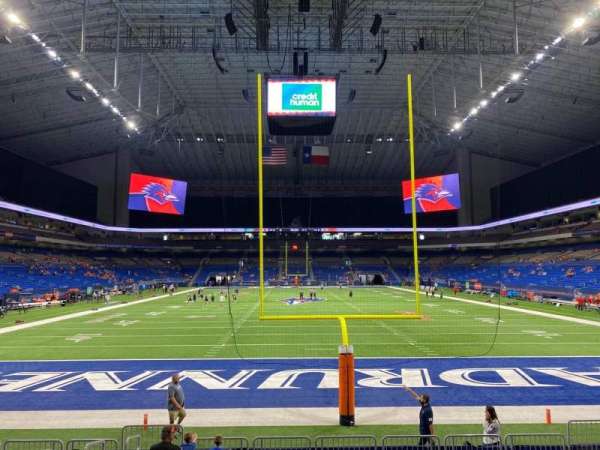 Alamodome, section: 101, row: 9, seat: 12