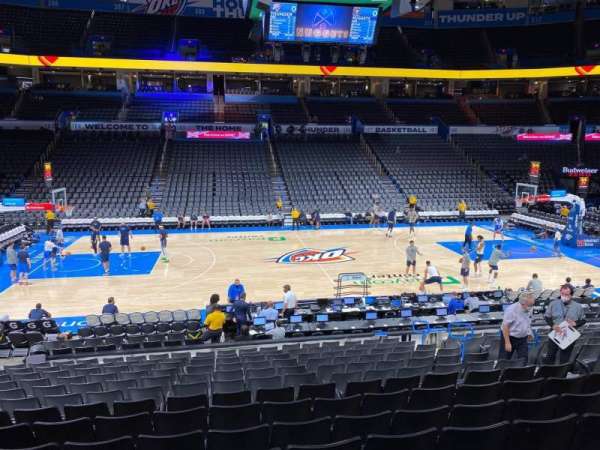Paycom Center, section: 116, row: Q, seat: 9