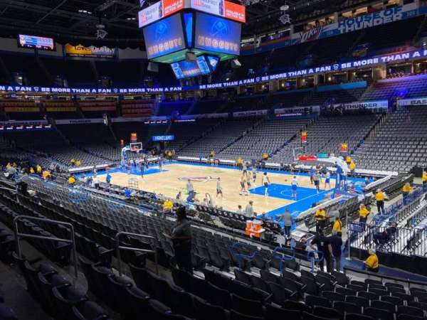 Paycom Center, section: 113, row: Q, seat: 13